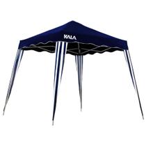 Tenda Gazebo Dobravel 3X3M Azul Aço Kala