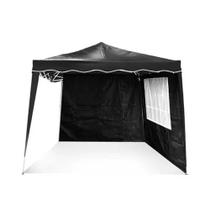 Tenda Gazebo Importway Articulado 2 Paredes 3M IWGZAP3 Preto