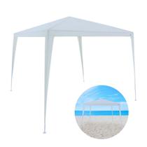 Tenda Gazebo Inclinada 3 X 3 M Barraca de Praia Branca Bel