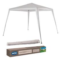 Tenda Gazebo Mor Ráfia P/ Praia Aço Carbono 2,4x3m