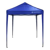 Tenda gazebo pagoda estrutura de ferro 2x2mts azul guepardo