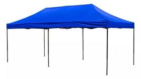 Tenda Gazebo Sanfonada Dobrável Pagoda 3x6 Azul Kala