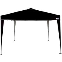 Tenda Gazebo X-Flex Oxford Preta para Praia e Jardim Dobrável com Pés de Alumínio 3X3X2,5 Metros - 3576 - MOR