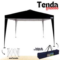 Tenda Gazebo XFlex Oxford 3x3 Metros Preto Mor Praia Camping