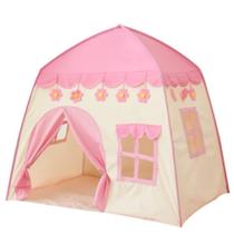 Tenda infantil 1,3m dobrável, tema príncipes/princesas, casa para crianças