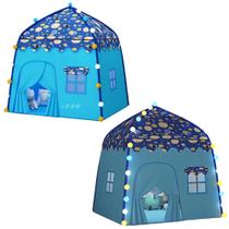 Tenda infantil 1,3m dobrável, tema príncipes/princesas, casa para crianças
