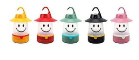 Tenda infantil Bonito Smiley Face Lamp Night Light Energia Salvando Estrela Criativa (Verde)