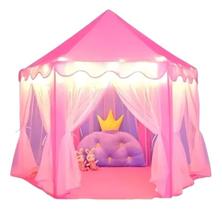 Tenda Infantil Dobrável com Luzes de LED Baby Bear Rosa