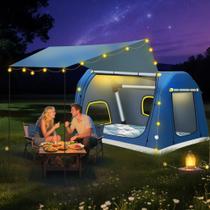 Tenda inflável Eolzzi 3-4 pessoas 3 em 1 PU3000 impermeável