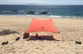 Tenda Neso Portátil de 2,1 x 2,1 m Beach Sun Shelter Coral