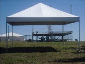 Tenda piramidal 5x5 cobertura e estrutura