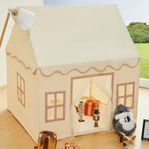Tenda Playhouse Infantil RONGFA com Tapete Acolchoado e Luzes Estelares