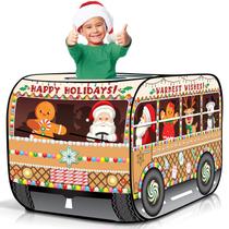 Tenda Pop Up de Natal ArtCreativity - Ônibus Escolar para Crianças