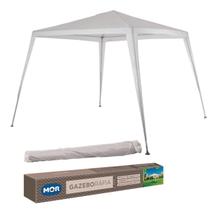 Tenda Praia Gazebo Branco 3,00x3,00 Barraca Camping + Sacola