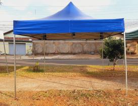 Tenda sanfonada 3x3 pvc estrutura metalica