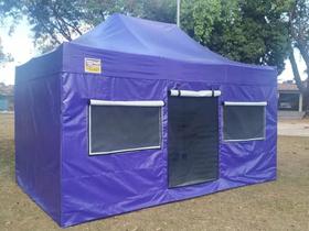 Tenda Sanfonada Camping 4,5x3 PVC Vínilica