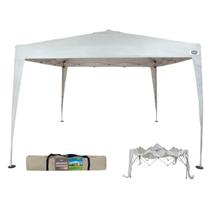 Tenda Sanfonada Gazebo 3x3m Barraca X-Flex Oxford Branc Mor Tenda Sanfonada Gazebo 3x3m Barraca X-Flex Oxford Branc Mor