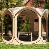Tenda Screen Pop Up House Mars Expo 10'x10' para pátio bege