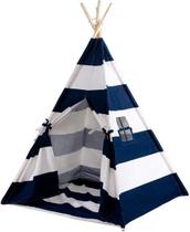 Tenda Teepee Costzon Classic Indian de 1,5 m em algodão e lona azul Tenda Teepee Costzon Classic Indian de 1,5 m em algodão e lona azul