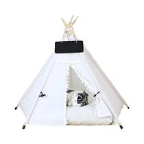 Tenda Teepee Portátil Lavável Para Animais De Estimação, Para Gatos E Cães, Casa Interna Removível