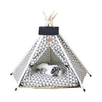 Tenda Teepee Portátil Lavável Para Animais De Estimação, Para Gatos E Cães, Casa Interna Removível