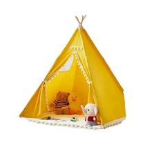 Tenda Teepee Portátil Para Crianças De 1,6M, Casa De Brincar Triangular Para Meninos E Meninas, Uso