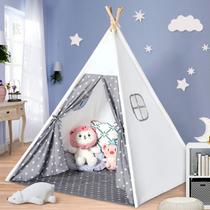 Tenda Teepee Sumbababy para crianças com estojo de transporte de lona natural