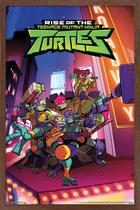 Tendências de pôsteres de parede International Rise Of The Teenage Mutant Ninja Turtles Group Mahogany Emoldurado