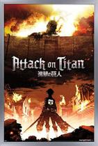 Tendências de pôsteres International Attack on Titan Fire Wall