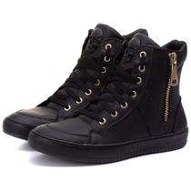 Tênis Academia Cano Medio Em Couro Botinha Sneaker Musculação Fitness Tênis Academia Cano Medio Em Couro Botinha Sneaker Musculação Fitness