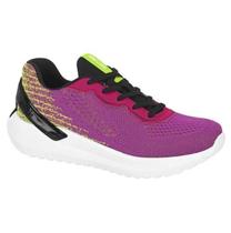 Tenis Actvitta Bordo Neon e Grafite Feminino 4812.106 Tenis Actvitta Bordo Neon e Grafite Feminino 4812.106