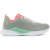 Tênis Actvitta Esportivo Feminino Cinza+Verde