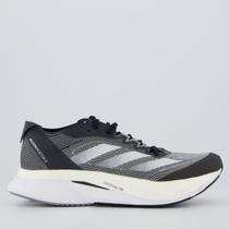 Tênis Adidas Adizero Boston 12 Feminino Cinza e Preto Tênis Adidas Adizero Boston 12 Feminino Cinza e Preto