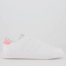 Tênis Adidas Advantage Base 2.0 Feminino Branco e Rosa Tênis Adidas Advantage Base 2.0 Feminino Branco e Rosa