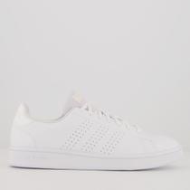 Tênis Adidas Advantage Base Feminino Branco e Bege