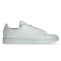 Tênis Adidas Advantage Branco e Bege - Feminino