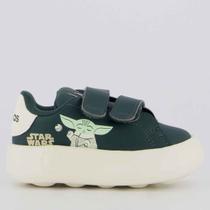 Tênis Adidas Advantage Star Wars Mandalorian Infantil Verde