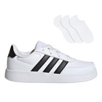 Tênis Adidas Breaknet 2.0 Infantil + 3 Pares de Meias