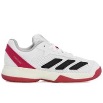 Tênis Adidas Courtflash Júnior Branco Vermelho e Preto