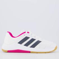 Tênis Adidas Dropset Base Trainer Branco e Rosa Fe Tênis Adidas Dropset Base Trainer Branco e Rosa Fe