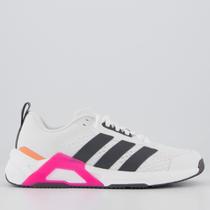 Tênis Adidas Dropset Control Trainer Branco e Cinza Feminino Tênis Adidas Dropset Control Trainer Branco e Cinza Feminino