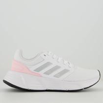 Tênis Adidas Galaxy 6 Feminino Branco e Rosa Claro Tênis Adidas Galaxy 6 Feminino Branco e Rosa Claro