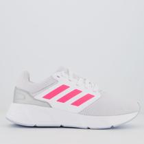 Tênis Adidas Galaxy 6 Feminino Branco e Rosa