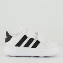 Tênis Adidas Grand Court 2.0 CF Infantil Branco e Preto