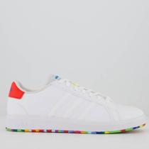 Tênis Adidas Grand Court 2.0 Feminino Branco e Laranja