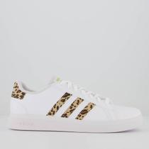 Tênis Adidas Grand Court 2.0 Juvenil Branco e Bege