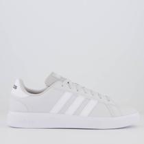 Tênis Adidas Grand Court Base 2.0 Branco e Cinza Tênis Adidas Grand Court Base 2.0 Branco e Cinza