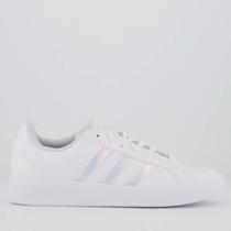 Tênis Adidas Grand Court Base 2.0 Feminino Branco e Lilás