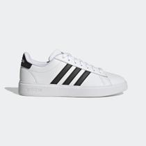 Tênis Adidas Grand Court Cloudfoam Feminino - Branco e Preto Tênis Adidas Grand Court Cloudfoam Feminino - Branco e Preto