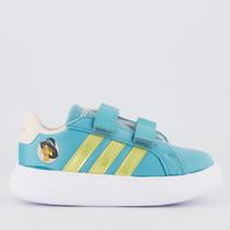 Tênis Adidas Grand Court Disney Jasmine Infantil Verde Tênis Adidas Grand Court Disney Jasmine Infantil Verde